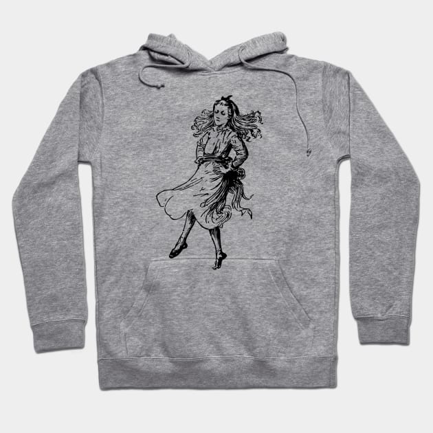 Dancing Lady Hoodie by linesdesigns